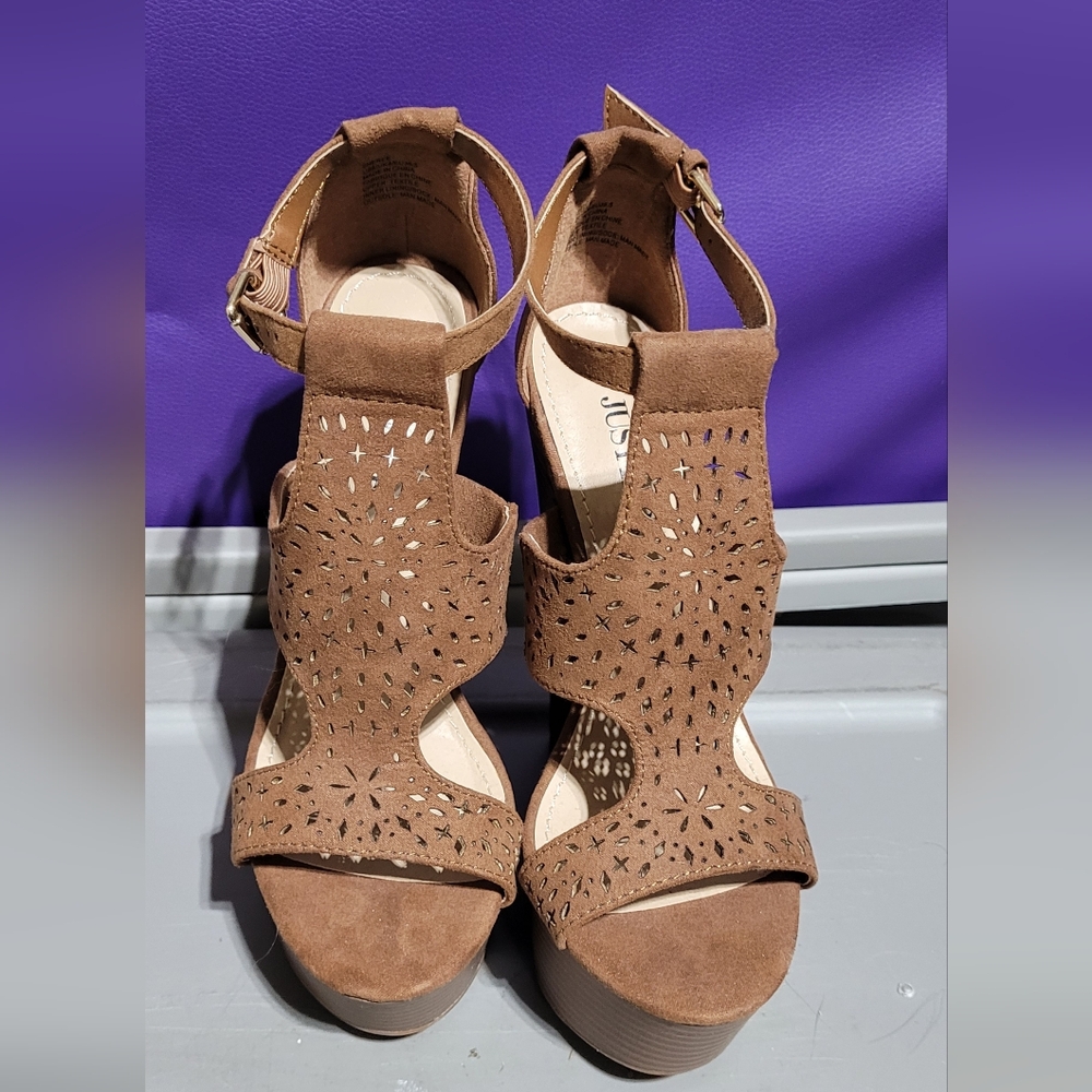 JustFab Women's Brown Sandals